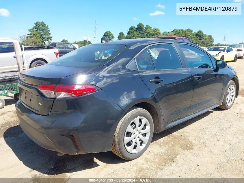 5YFB4MDE4RP120879 2024 Toyota Corolla Le