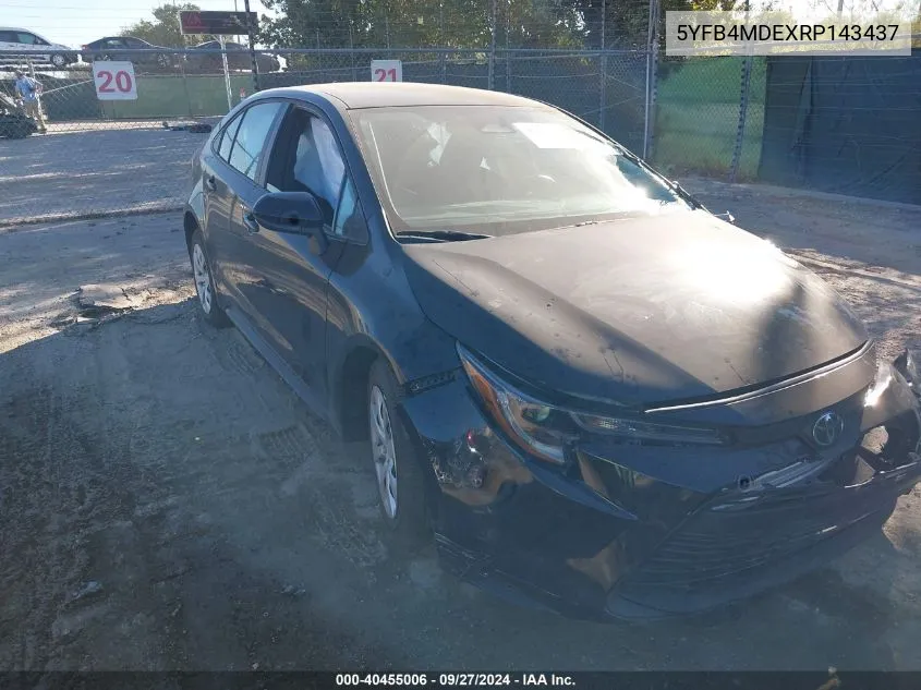 5YFB4MDEXRP143437 2024 Toyota Corolla Le