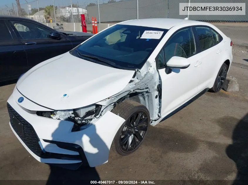 JTDBCMFE3R3036934 2024 Toyota Corolla Hybrid Se