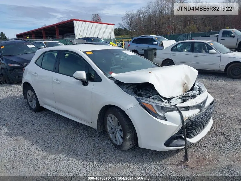 2024 Toyota Corolla Se VIN: JTND4MBE6R3219221 Lot: 40763751