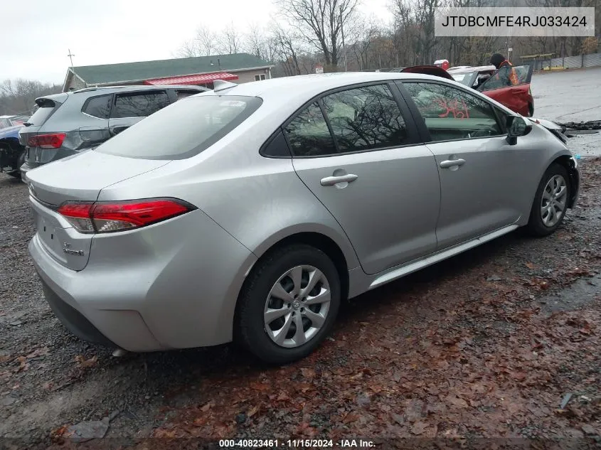 2024 Toyota Corolla Hybrid Le VIN: JTDBCMFE4RJ033424 Lot: 40823461