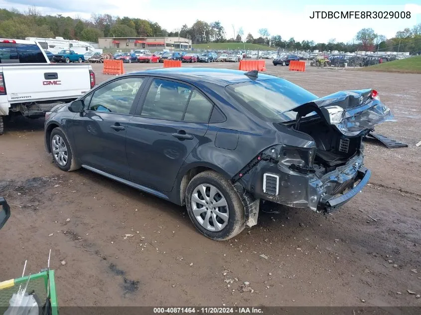 2024 Toyota Corolla Hybrid Le VIN: JTDBCMFE8R3029008 Lot: 40871464