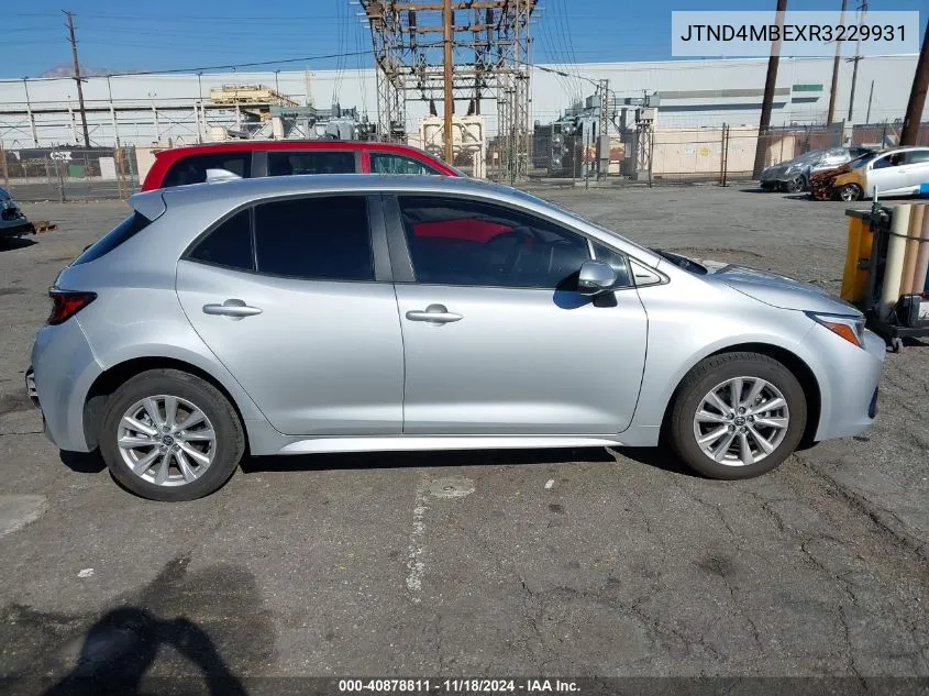 2024 Toyota Corolla Se VIN: JTND4MBEXR3229931 Lot: 40878811