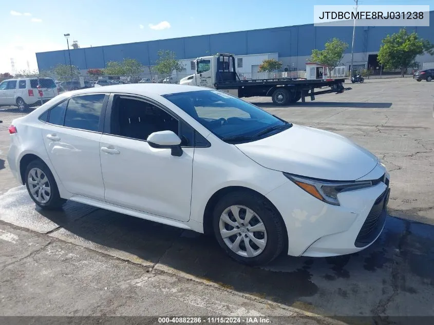 2024 Toyota Corolla Hybrid Le VIN: JTDBCMFE8RJ031238 Lot: 40882286