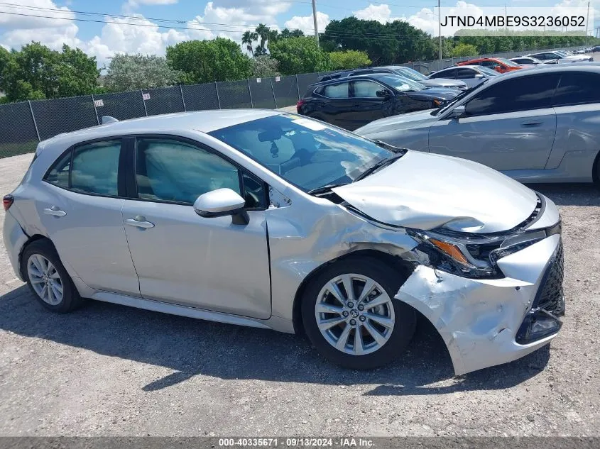 2025 Toyota Corolla Se VIN: JTND4MBE9S3236052 Lot: 40335671