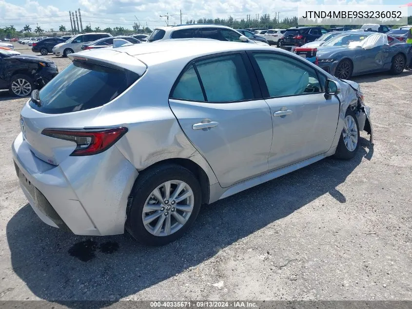 2025 Toyota Corolla Se VIN: JTND4MBE9S3236052 Lot: 40335671