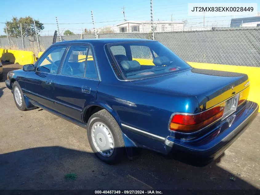 1989 Toyota Cressida Luxury VIN: JT2MX83EXK0028449 Lot: 40457349