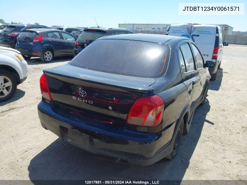 JTDBT1234Y0061571 2000 Toyota Echo