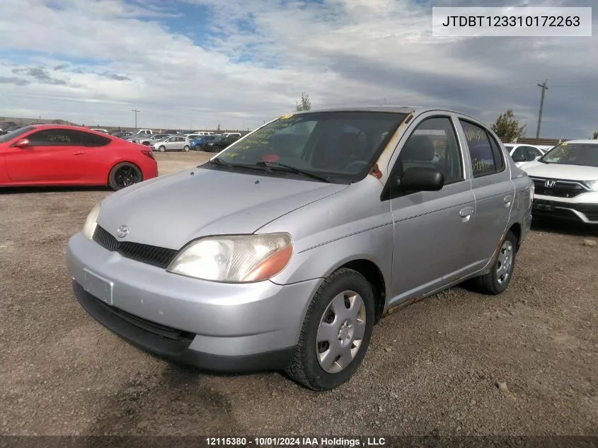 2001 Toyota Echo VIN: JTDBT123310172263 Lot: 12115380