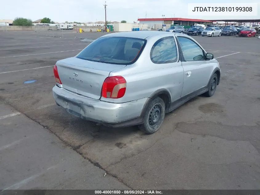 JTDAT123810199308 2001 Toyota Echo