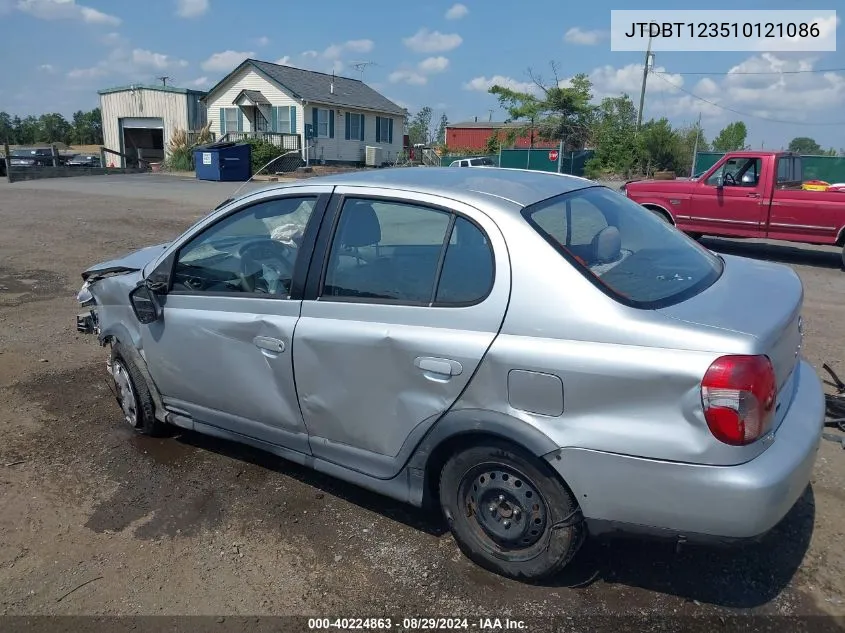 2001 Toyota Echo VIN: JTDBT123510121086 Lot: 40224863