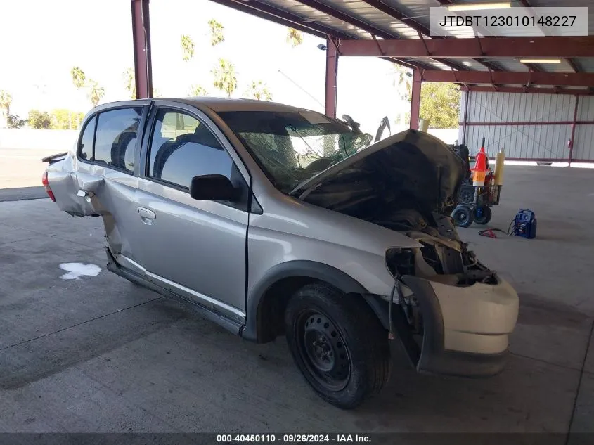 2001 Toyota Echo VIN: JTDBT123010148227 Lot: 40450110