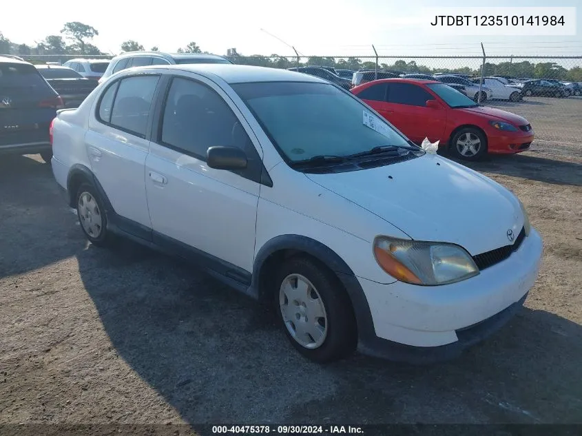 2001 Toyota Echo VIN: JTDBT123510141984 Lot: 40475378