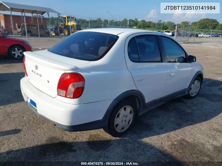 JTDBT123510141984 2001 Toyota Echo