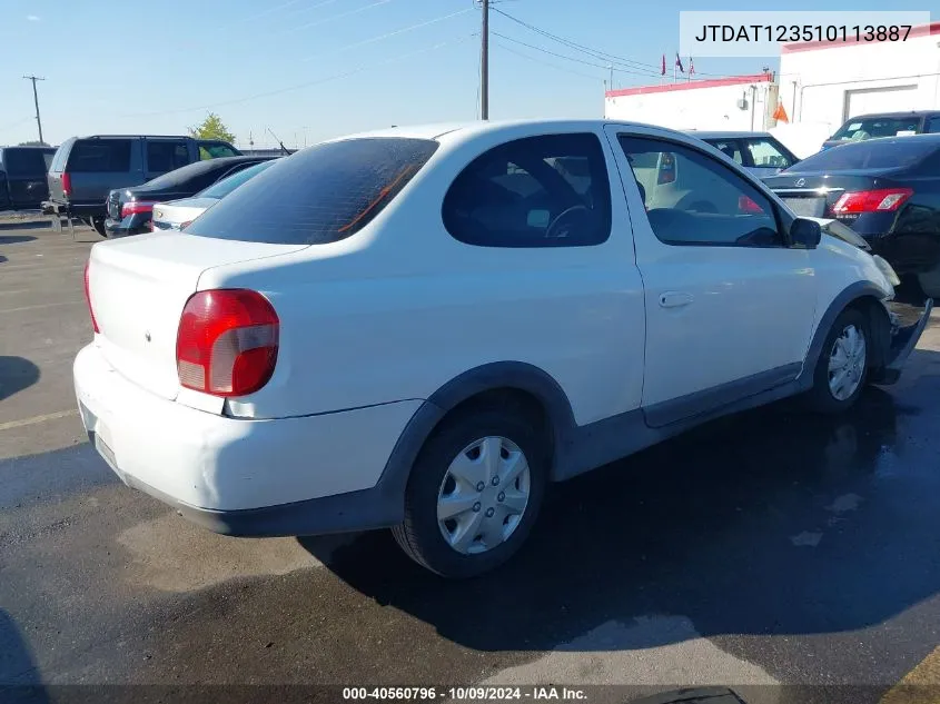 JTDAT123510113887 2001 Toyota Echo