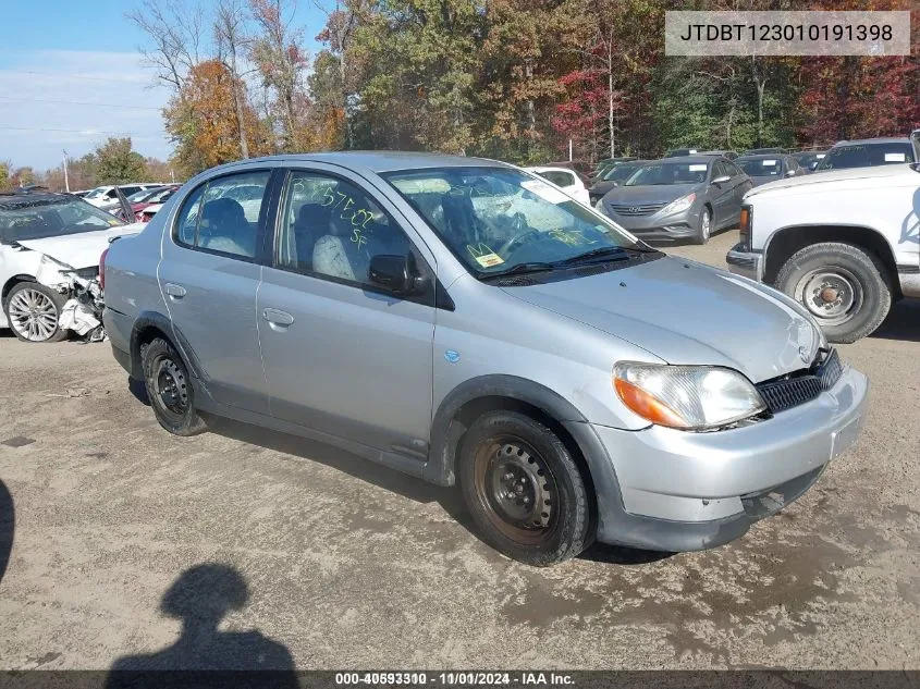 2001 Toyota Echo Base (A4) VIN: JTDBT123010191398 Lot: 40593310