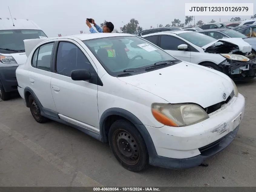 2001 Toyota Echo VIN: JTDBT123310126979 Lot: 40609054