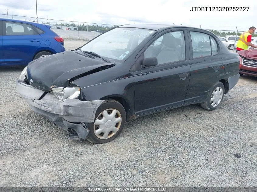 2002 Toyota Echo VIN: JTDBT123320252227 Lot: 12093086