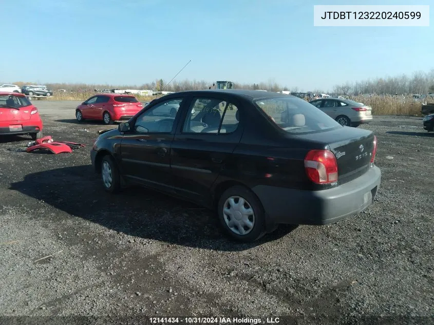 2002 Toyota Echo VIN: JTDBT123220240599 Lot: 12141434