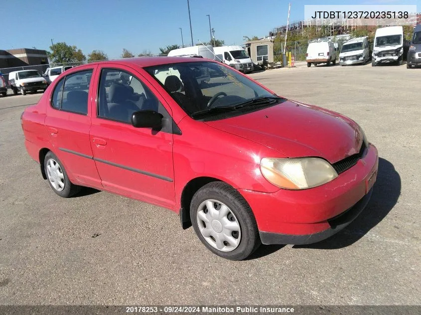 2002 Toyota Echo VIN: JTDBT123720235138 Lot: 20178253