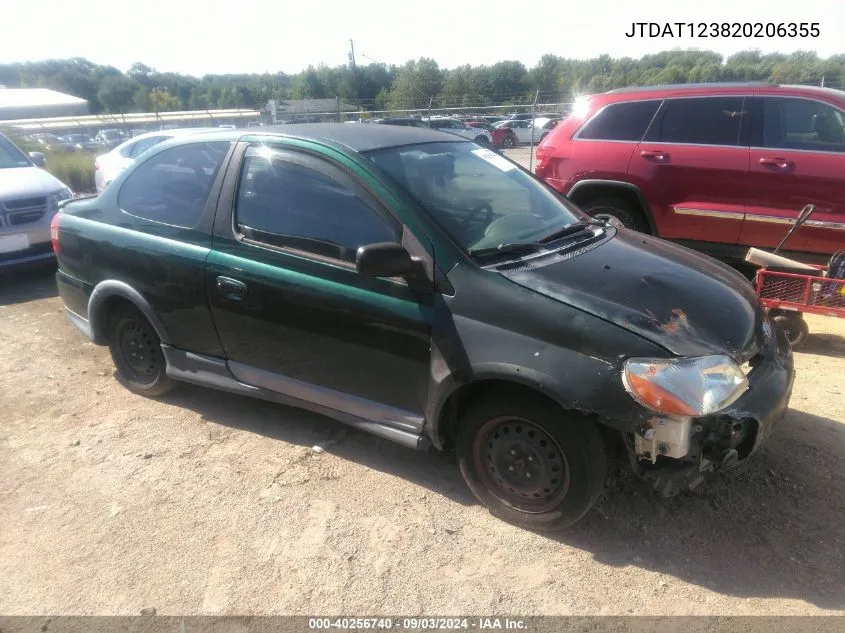 2002 Toyota Echo VIN: JTDAT123820206355 Lot: 40256740