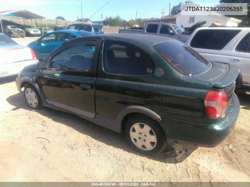 2002 Toyota Echo VIN: JTDAT123820206355 Lot: 40256740