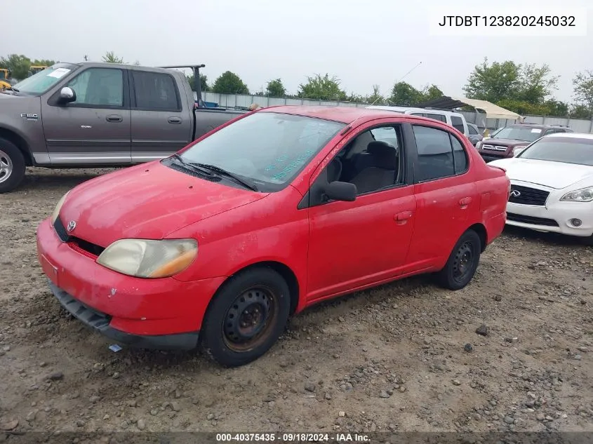 2002 Toyota Echo VIN: JTDBT123820245032 Lot: 40375435