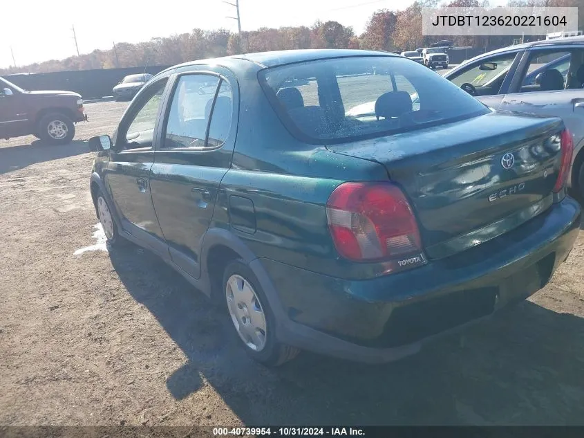 2002 Toyota Echo VIN: JTDBT123620221604 Lot: 40739954