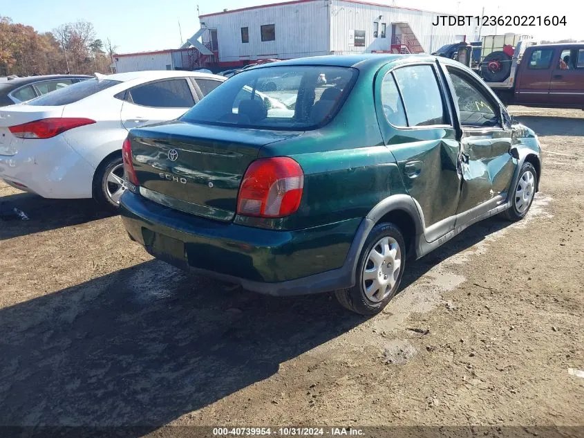 2002 Toyota Echo VIN: JTDBT123620221604 Lot: 40739954