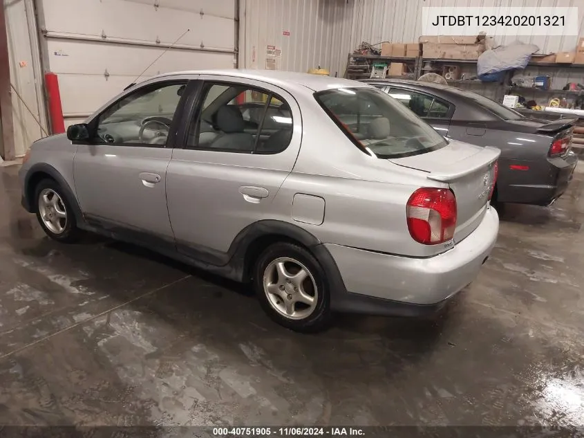 2002 Toyota Echo VIN: JTDBT123420201321 Lot: 40751905