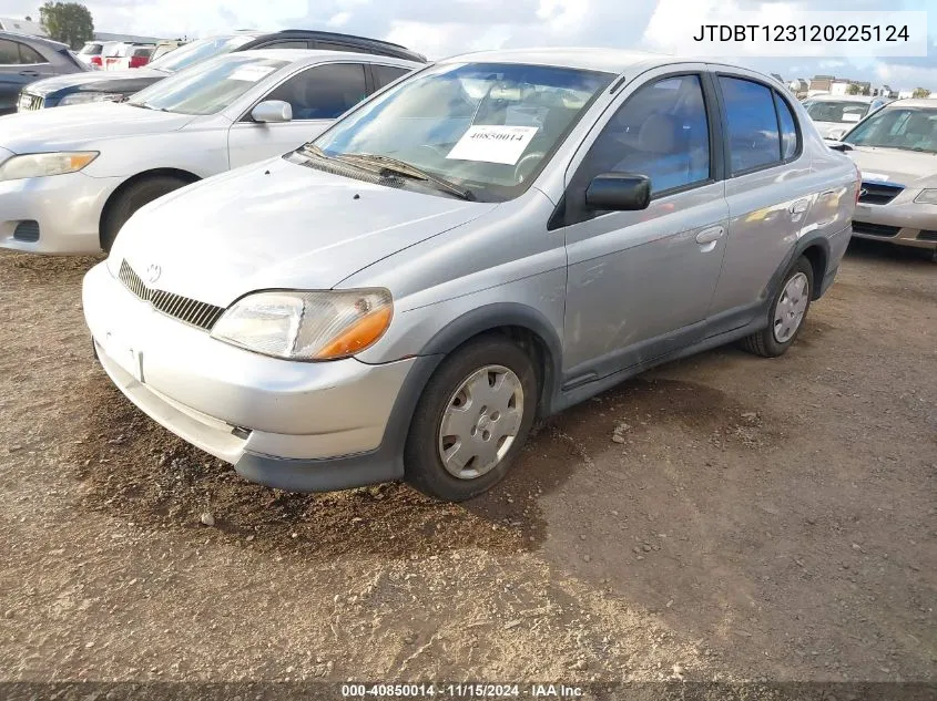 2002 Toyota Echo VIN: JTDBT123120225124 Lot: 40850014