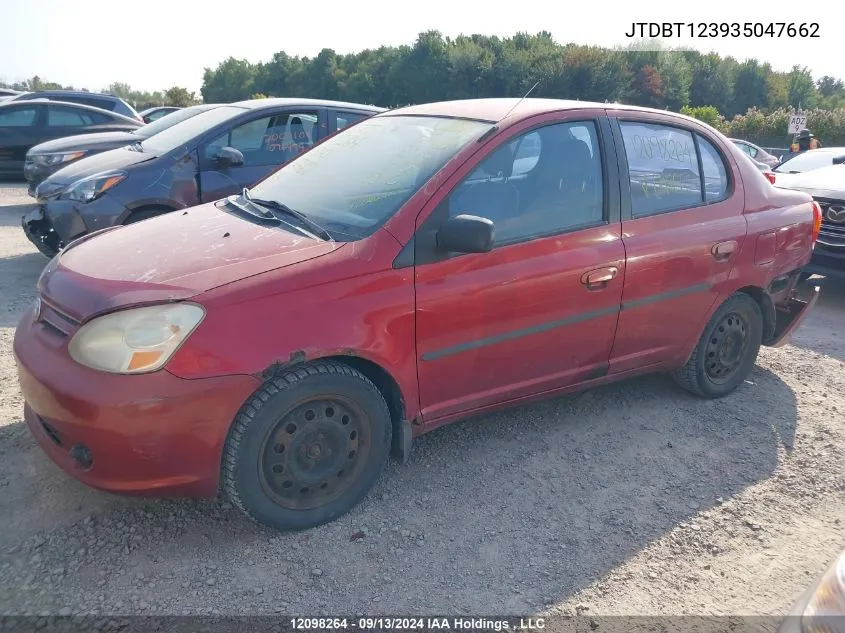 2003 Toyota Echo VIN: JTDBT123935047662 Lot: 12098264