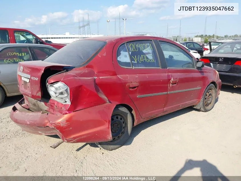 2003 Toyota Echo VIN: JTDBT123935047662 Lot: 12098264