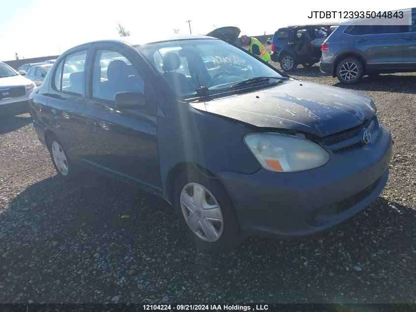 2003 Toyota Echo VIN: JTDBT123935044843 Lot: 12104224