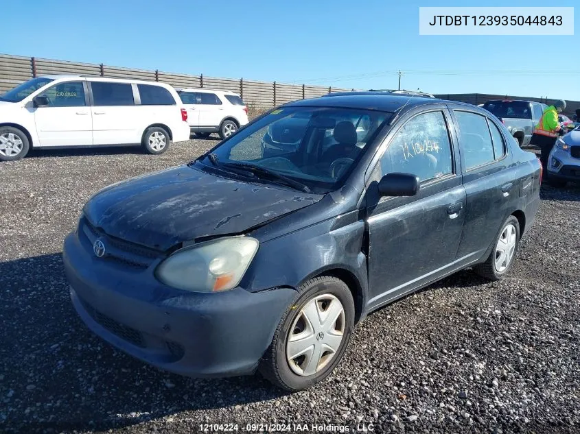 2003 Toyota Echo VIN: JTDBT123935044843 Lot: 12104224