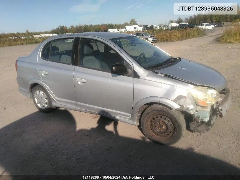 2003 Toyota Echo VIN: JTDBT123935048326 Lot: 12119266