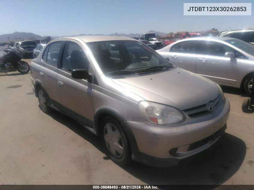 2003 Toyota Echo Base (A4) VIN: JTDBT123X30262853 Lot: 39046493