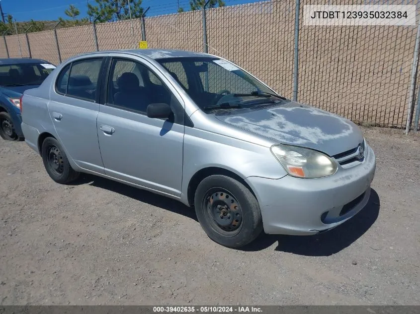 2003 Toyota Echo VIN: JTDBT123935032384 Lot: 39402635