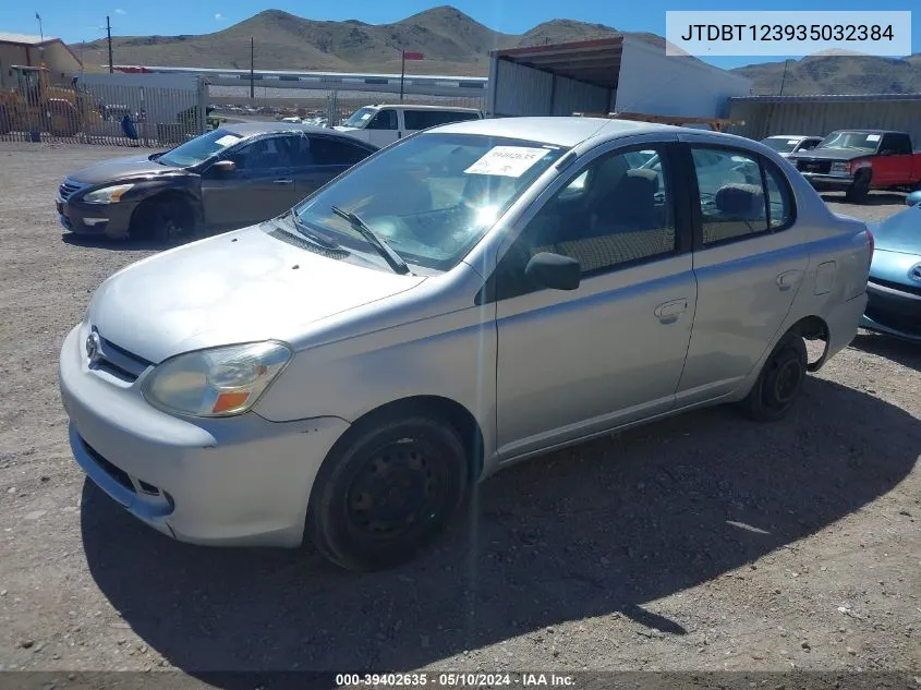 2003 Toyota Echo VIN: JTDBT123935032384 Lot: 39402635