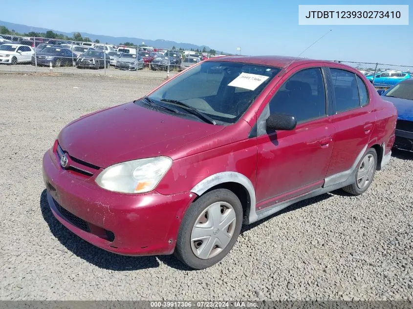 2003 Toyota Echo VIN: JTDBT123930273410 Lot: 39917306