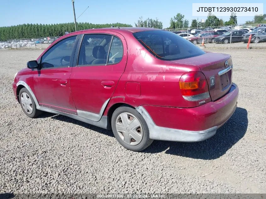 2003 Toyota Echo VIN: JTDBT123930273410 Lot: 39917306