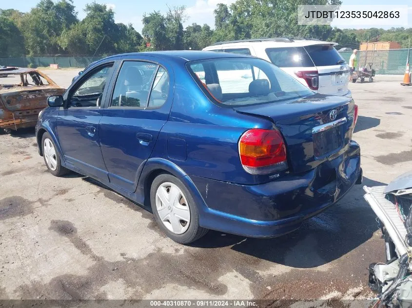 2003 Toyota Echo VIN: JTDBT123535042863 Lot: 40310870