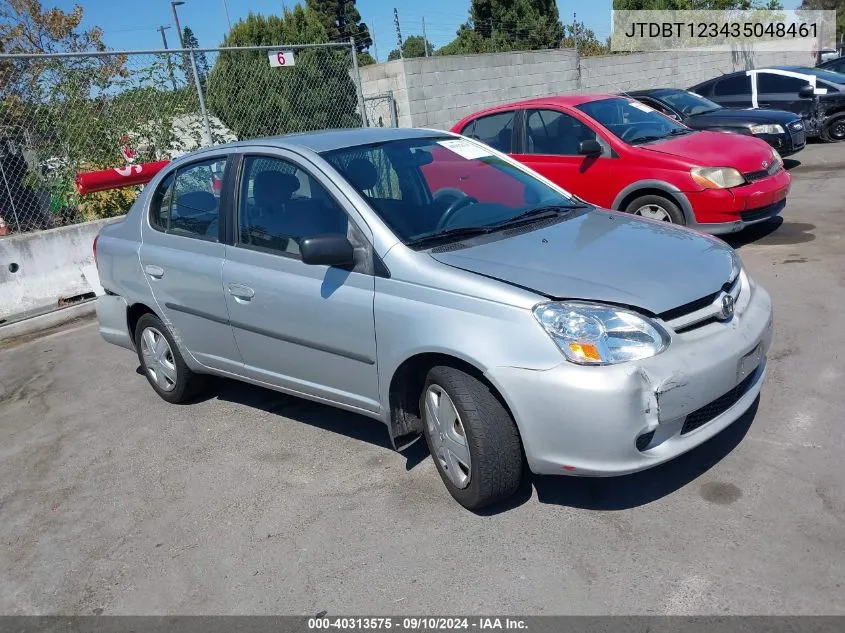 2003 Toyota Echo VIN: JTDBT123435048461 Lot: 40313575