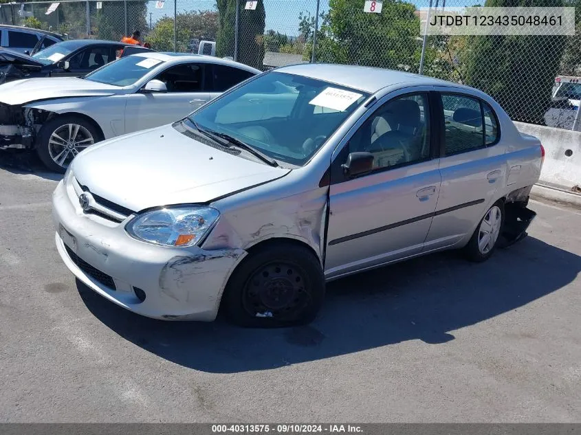 2003 Toyota Echo VIN: JTDBT123435048461 Lot: 40313575