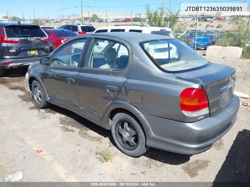 2003 Toyota Echo VIN: JTDBT123635039891 Lot: 40361689