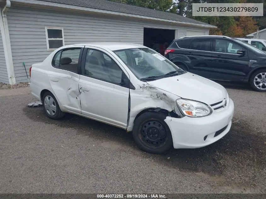 2003 Toyota Echo VIN: JTDBT123430279809 Lot: 40372252