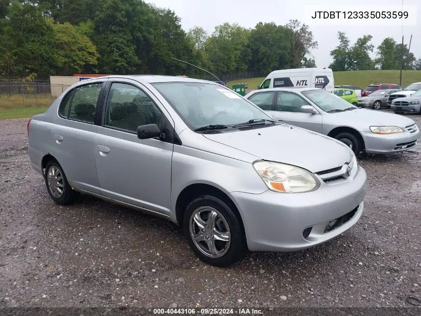 2003 Toyota Echo VIN: JTDBT123335053599 Lot: 40443106