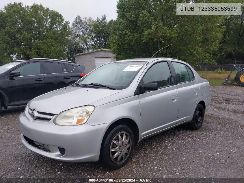 2003 Toyota Echo VIN: JTDBT123335053599 Lot: 40443106