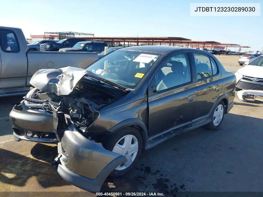 2003 Toyota Echo VIN: JTDBT123230289030 Lot: 40450901