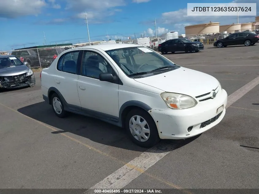 2003 Toyota Echo VIN: JTDBT123635037624 Lot: 40455495